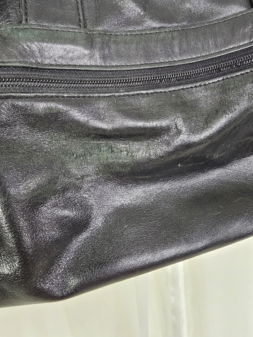 Tumi Alpha 907D3 Slim Portfolio Briefcase Vintage Sleek Black Napa Leather